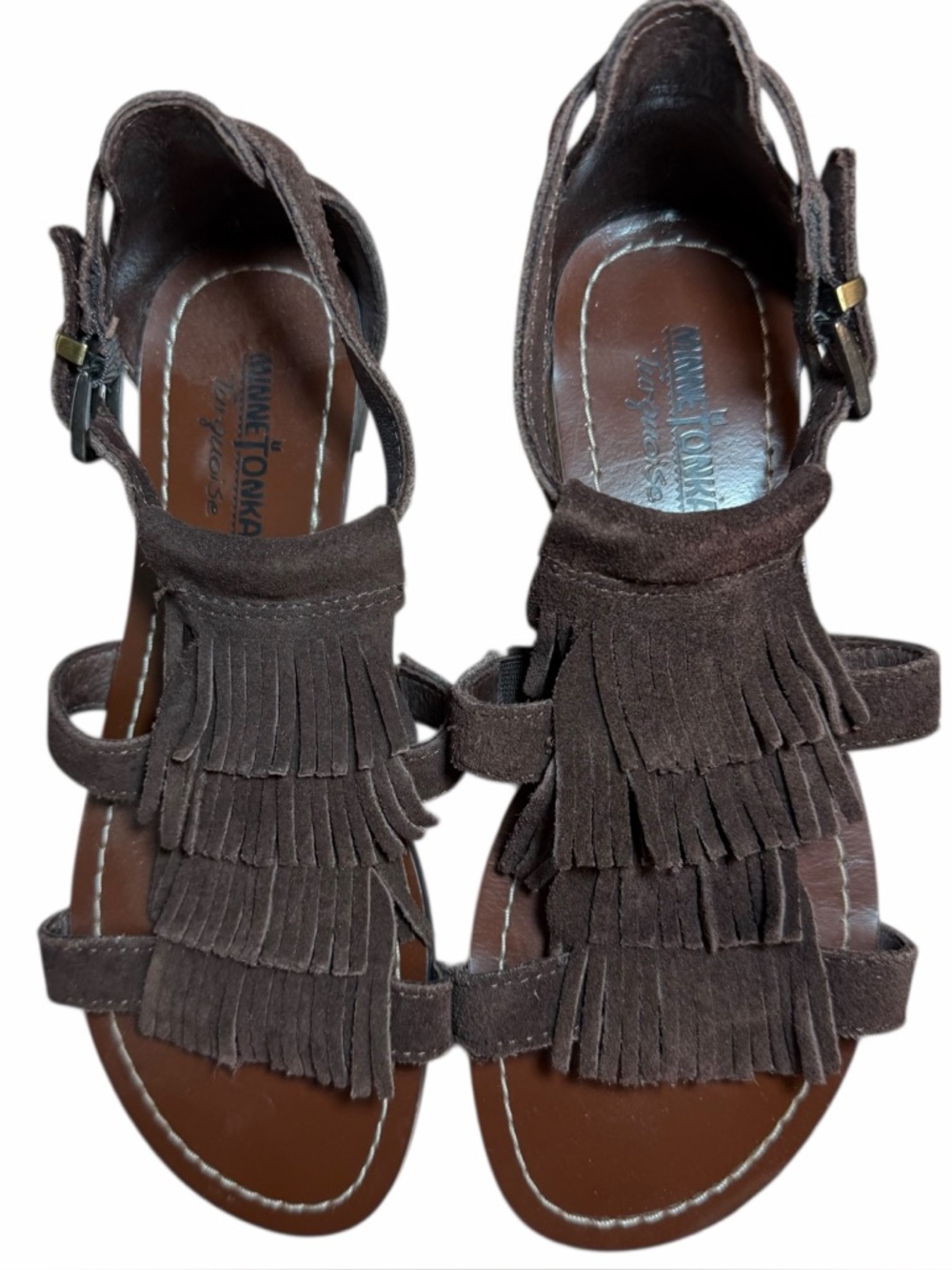 Minnetonka Turquoise Tassel Sandal